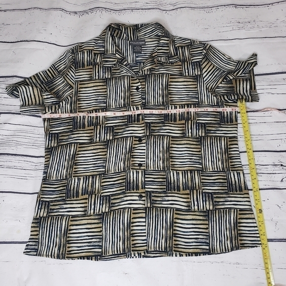 Notations Clothing Vintage Style Print Shirt - Picture 3 of 4